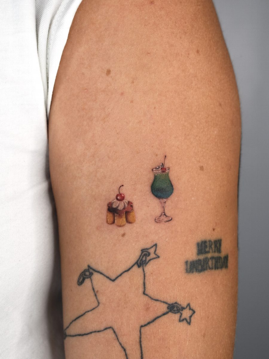 Miniatures foods tattoos 🍧🍹